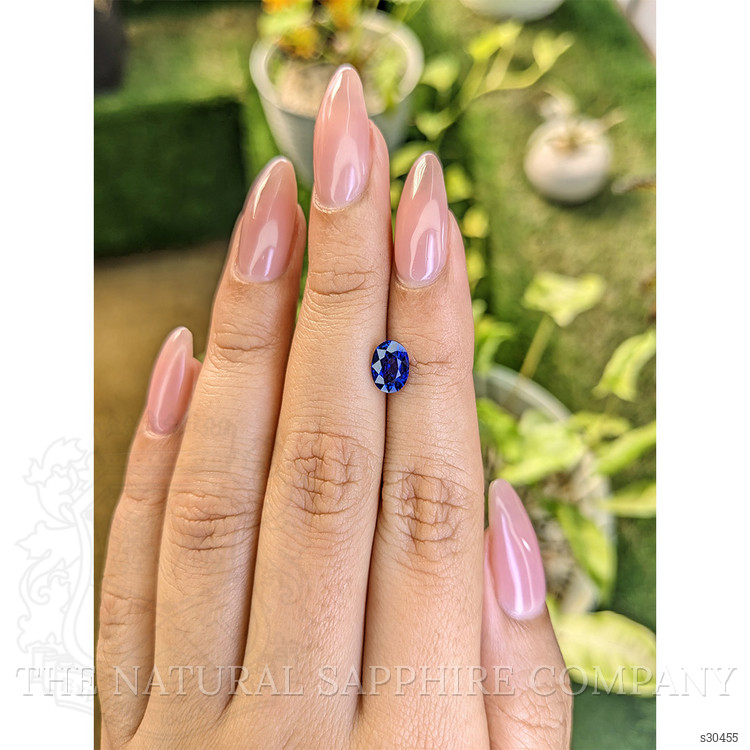 1.33 Ct. Blue Sapphire from Ceylon (Sri Lanka)