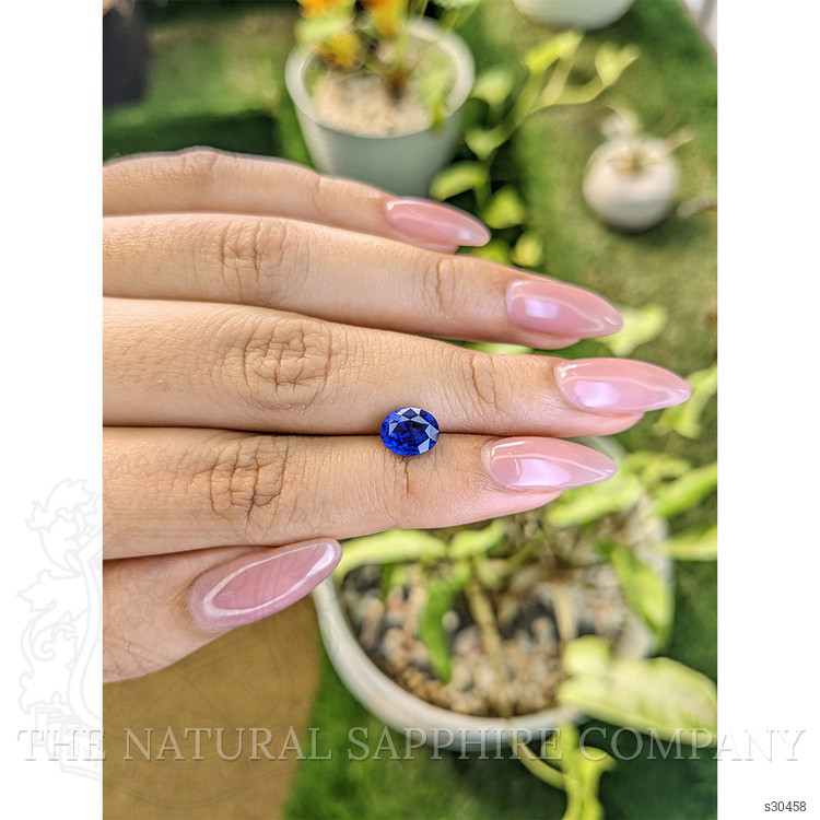 2.01 Ct. Blue Sapphire from Ceylon (Sri Lanka)
