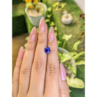 2.01 Ct. Blue Sapphire from Ceylon (Sri Lanka) Life Style
