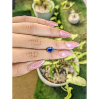 2.20 Ct. Blue Sapphire from Ceylon (Sri Lanka) Life Style