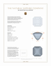 3.06 Ct. Blue Sapphire from Ceylon (Sri Lanka) 3 D Scan Report