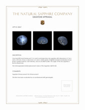 2.16 Ct. Sapphire from Burma (Myanmar) Appraisal