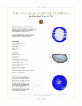2.16 Ct. Sapphire from Burma (Myanmar) 3 D Scan Report
