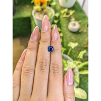 2.06 Ct. Blue Sapphire from Ceylon (Sri Lanka) Life Style