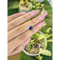 2.06 Ct. Blue Sapphire from Ceylon (Sri Lanka) Life Style