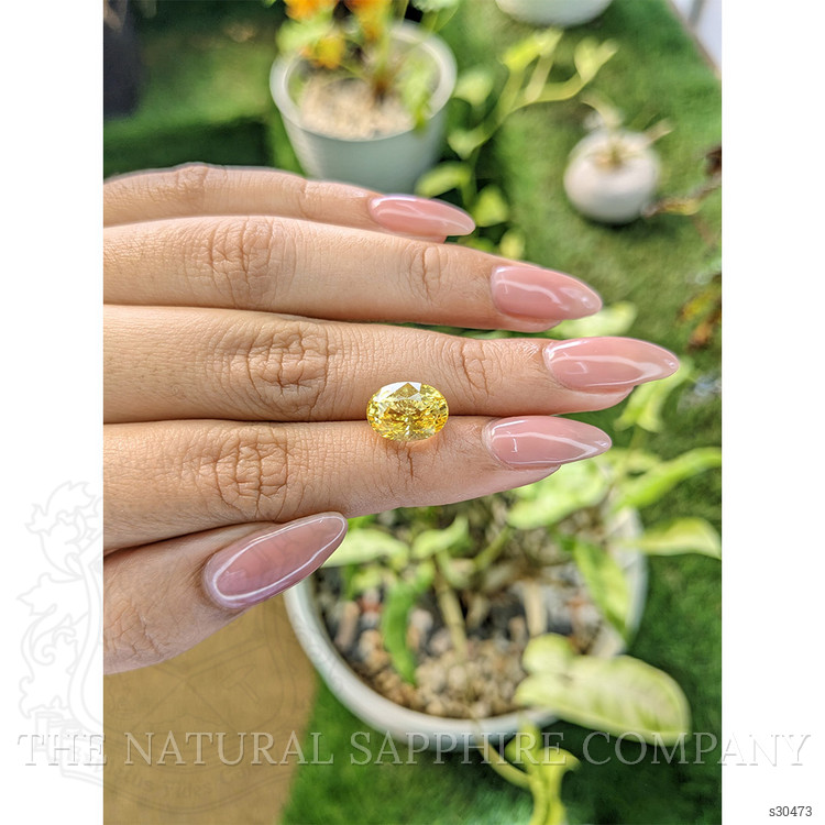6.70 Ct. Yellow Sapphire from Ceylon (Sri Lanka)