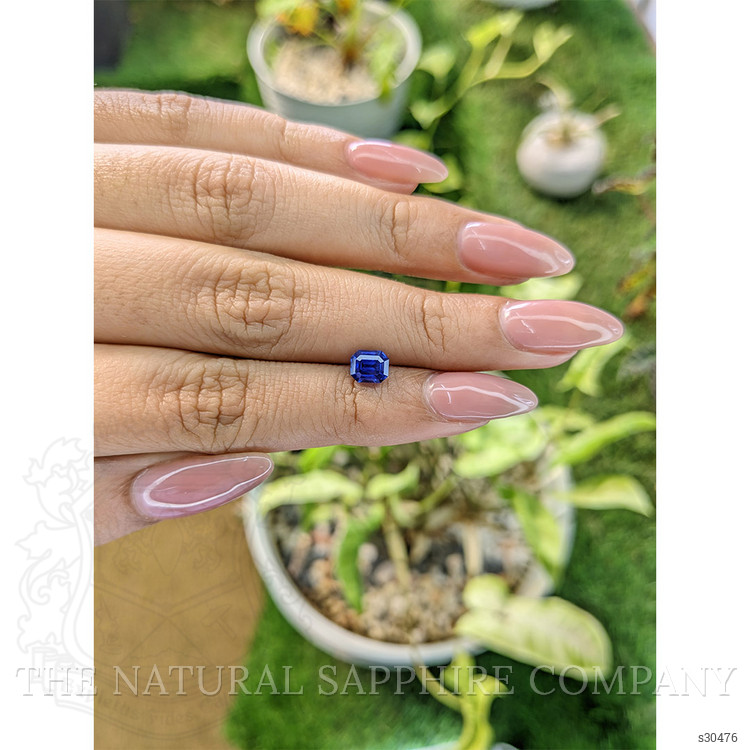 1.25 Ct. Blue Sapphire from Ceylon (Sri Lanka)
