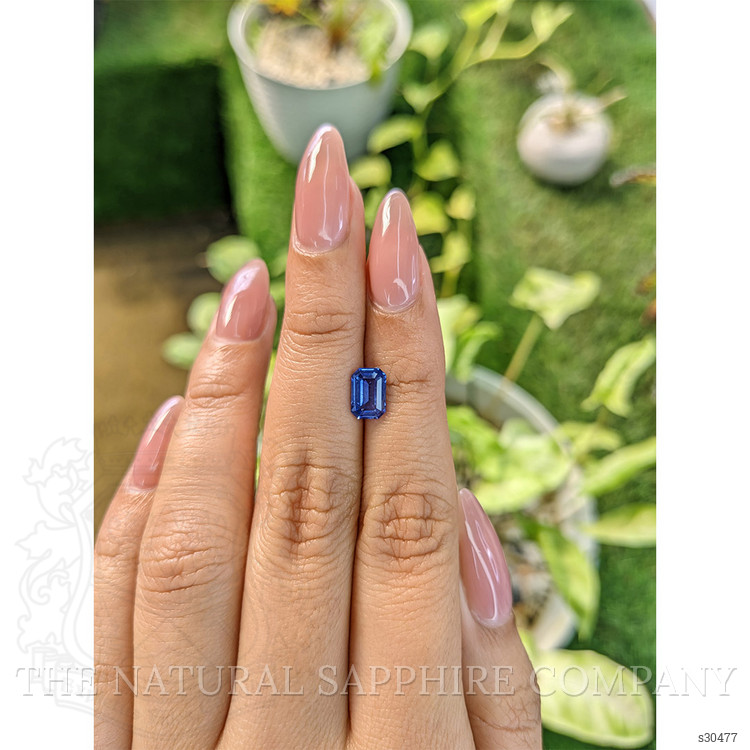 1.45 Ct. Blue Sapphire from Ceylon (Sri Lanka)