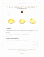 0.90 Ct. Yellow Cabochon Sapphire from Ceylon (Sri Lanka) Appraisal