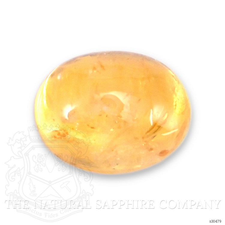 0.61 Ct. Yellow Cabochon Sapphire from Ceylon (Sri Lanka)