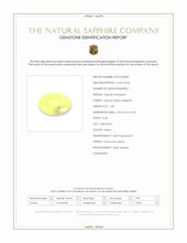 1.08 Ct. Yellow Cabochon Sapphire from Ceylon (Sri Lanka) Scan Report
