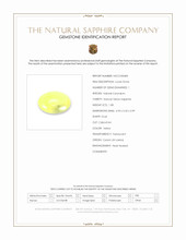 1.08 Ct. Yellow Cabochon Sapphire from Ceylon (Sri Lanka) Scan Report