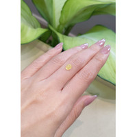 1.08 Ct. Yellow Cabochon Sapphire from Ceylon (Sri Lanka) Life Style