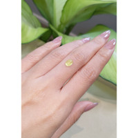 1.38 Ct. Yellow Cabochon Sapphire from Ceylon (Sri Lanka) Life Style