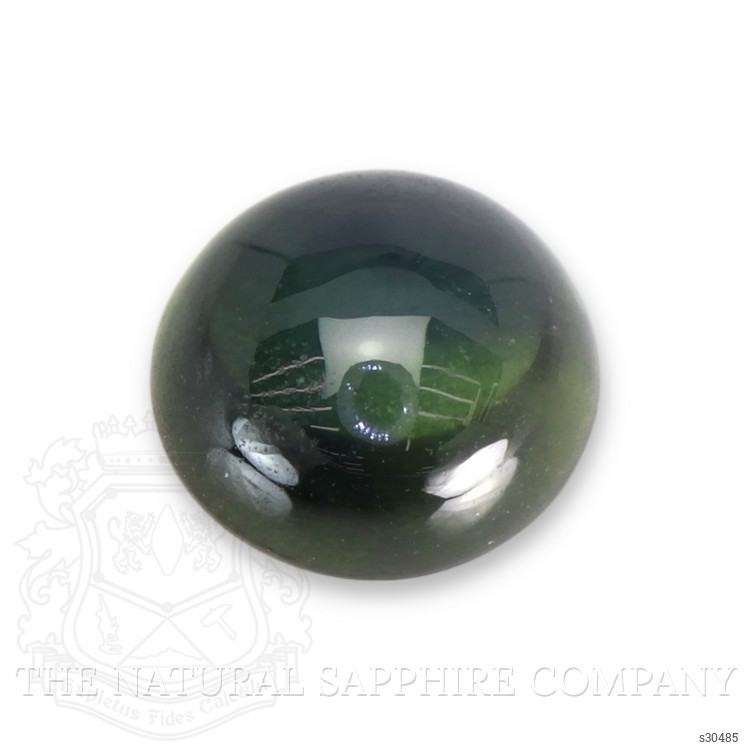 1.15 Ct. Green Cabochon Sapphire from Ceylon (Sri Lanka)