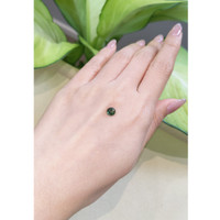 1.15 Ct. Green Cabochon Sapphire from Ceylon (Sri Lanka) Life Style