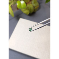 0.59 Ct. Bluish Green Cabochon Sapphire from Ceylon (Sri Lanka) Life Style