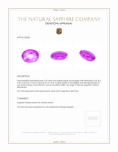 2.20 Ct. Purple Star Sapphire from Burma (Myanmar) Appraisal