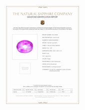 2.20 Ct. Purple Star Sapphire from Burma (Myanmar) Scan Report