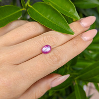2.20 Ct. Purple Star Sapphire from Burma (Myanmar) Life Style