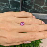 2.20 Ct. Purple Star Sapphire from Burma (Myanmar) Life Style