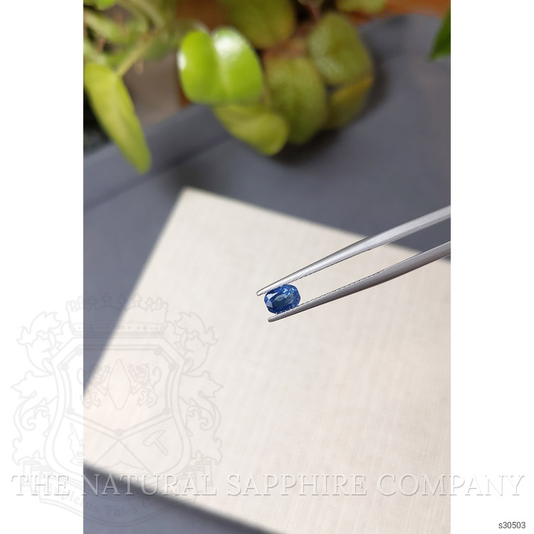 0.70 Ct. Blue Sapphire from Ceylon (Sri Lanka)