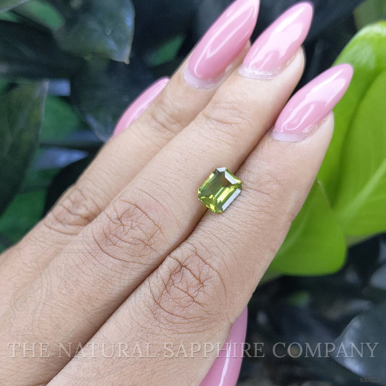1.60 Ct. Green Sapphire from Ceylon (Sri Lanka)
