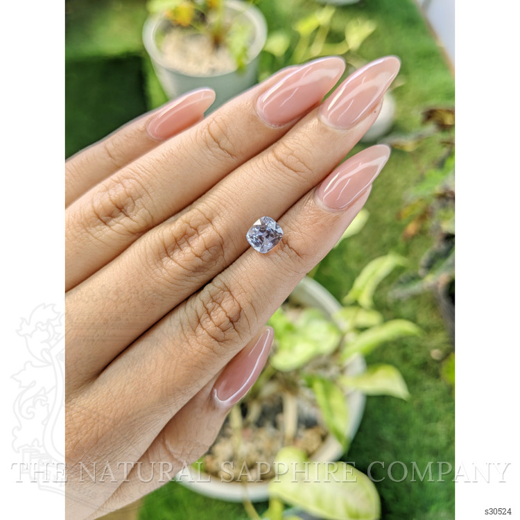 2.14 Ct. Bluish Grey Sapphire from Ceylon (Sri Lanka)