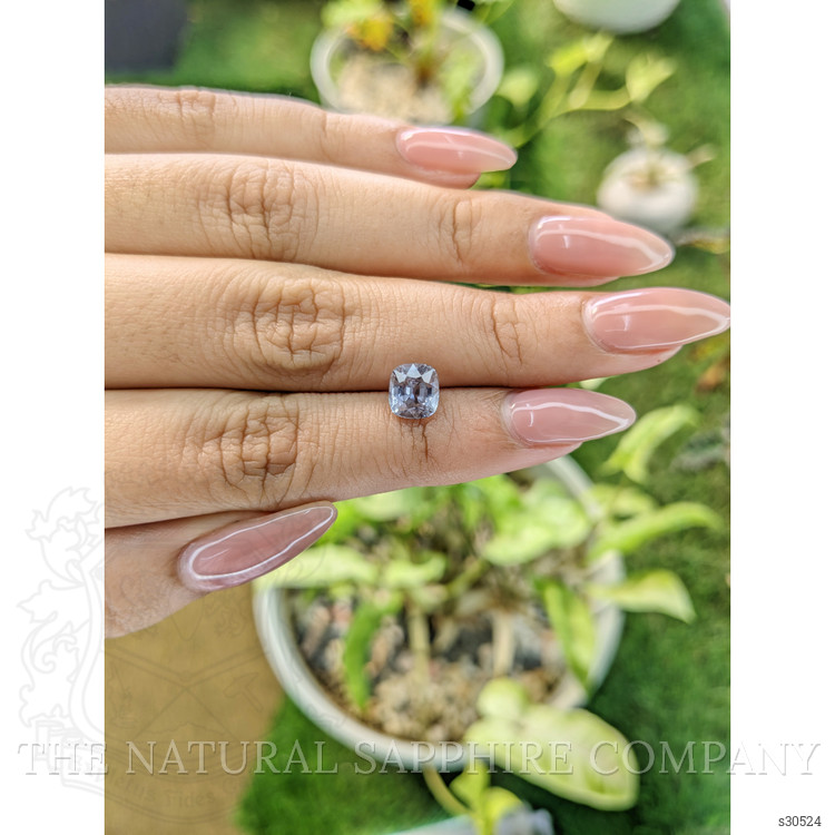 2.14 Ct. Bluish Grey Sapphire from Ceylon (Sri Lanka)