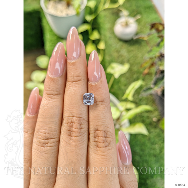 2.14 Ct. Bluish Grey Sapphire from Ceylon (Sri Lanka)