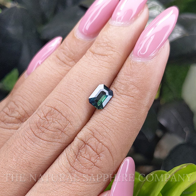1.20 Ct. Bluish Green Sapphire from Ceylon (Sri Lanka)