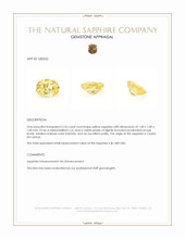 2.55 Ct. Yellow Sapphire from Ceylon (Sri Lanka) Appraisal