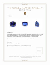 4.43 Ct. Blue Sapphire from Ceylon (Sri Lanka) Appraisal