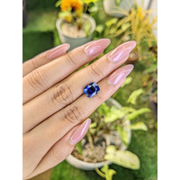4.35 Ct. Blue Sapphire from Ceylon (Sri Lanka) Life Style
