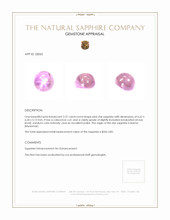 2.37 Ct. Pink Star Sapphire from Burma (Myanmar) Appraisal