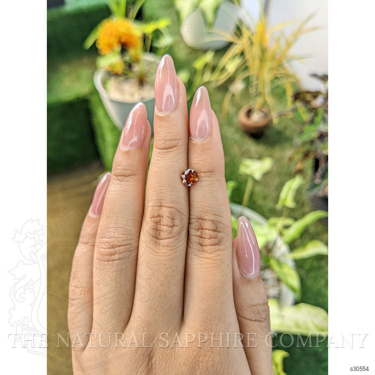 1.02 Ct. Orange Sapphire from Ceylon (Sri Lanka)