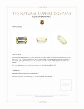 2.17 Ct. Yellow Sapphire from Ceylon (Sri Lanka) Appraisal
