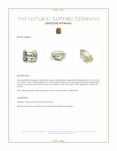 2.08 Ct. Yellow Sapphire from Ceylon (Sri Lanka) Appraisal