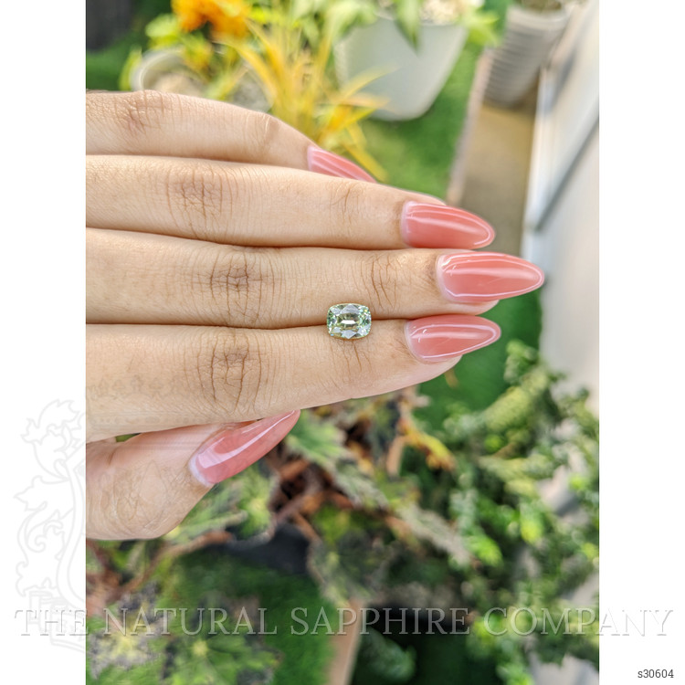 1.90 Ct. Yellowish Green Sapphire from Ceylon (Sri Lanka)