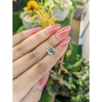 3.65 Ct. Yellowish Green Sapphire from Ceylon (Sri Lanka) Life Style