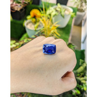 15.51 Ct. Blue Sapphire from Ceylon (Sri Lanka) Life Style