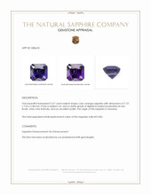 2.67 Ct. Color Change Sapphire from Tanzania Appraisal