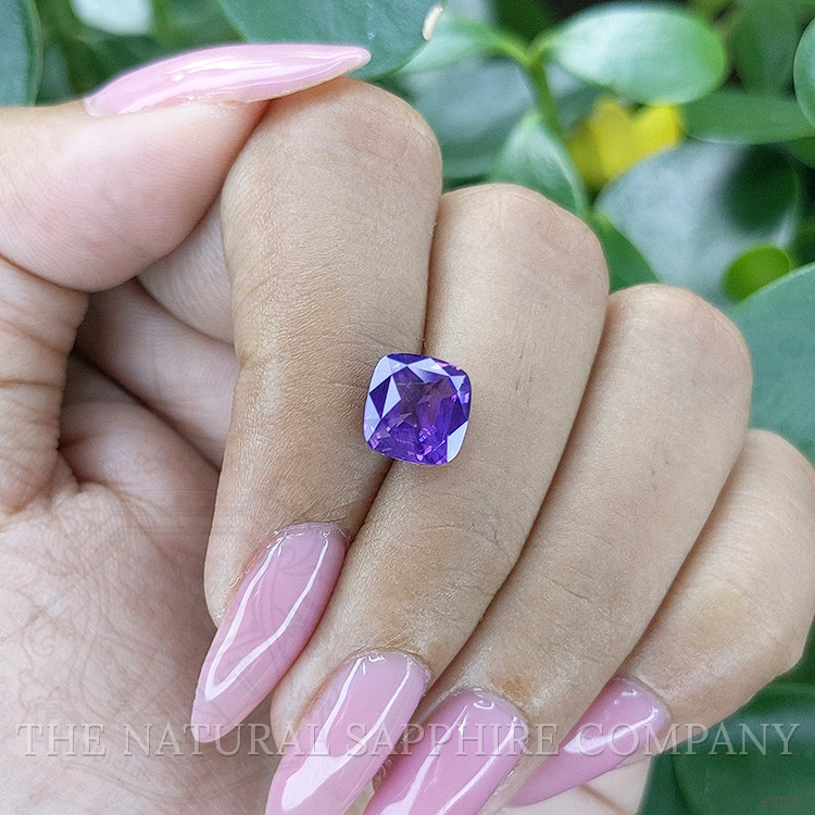 3.07 Ct. Bluish Purple Sapphire from Tanzania