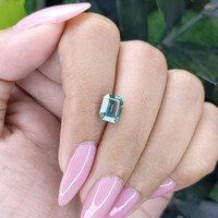 2.10 Ct. Bluish Green Sapphire from Tanzania Life Style