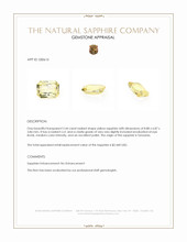 2.44 Ct. Yellow Sapphire from Tanzania Appraisal