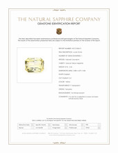 2.44 Ct. Yellow Sapphire from Tanzania Scan Report