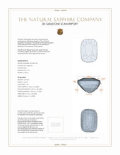 1.01 Ct. Blue Sapphire from Tanzania 3 D Scan Report