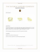 2.24 Ct. Yellow Sapphire from Tanzania Appraisal