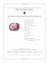 1.47 Ct. Purplish Pink Sapphire from Tanzania Scan Report