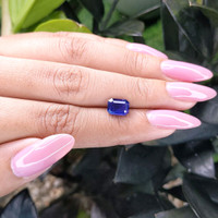 2.33 Ct. Purplish Blue Sapphire from Tanzania Life Style